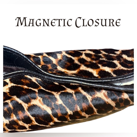 Antonio Melanie Leopard Print Calf Hair Purse - Picture 5 of 11